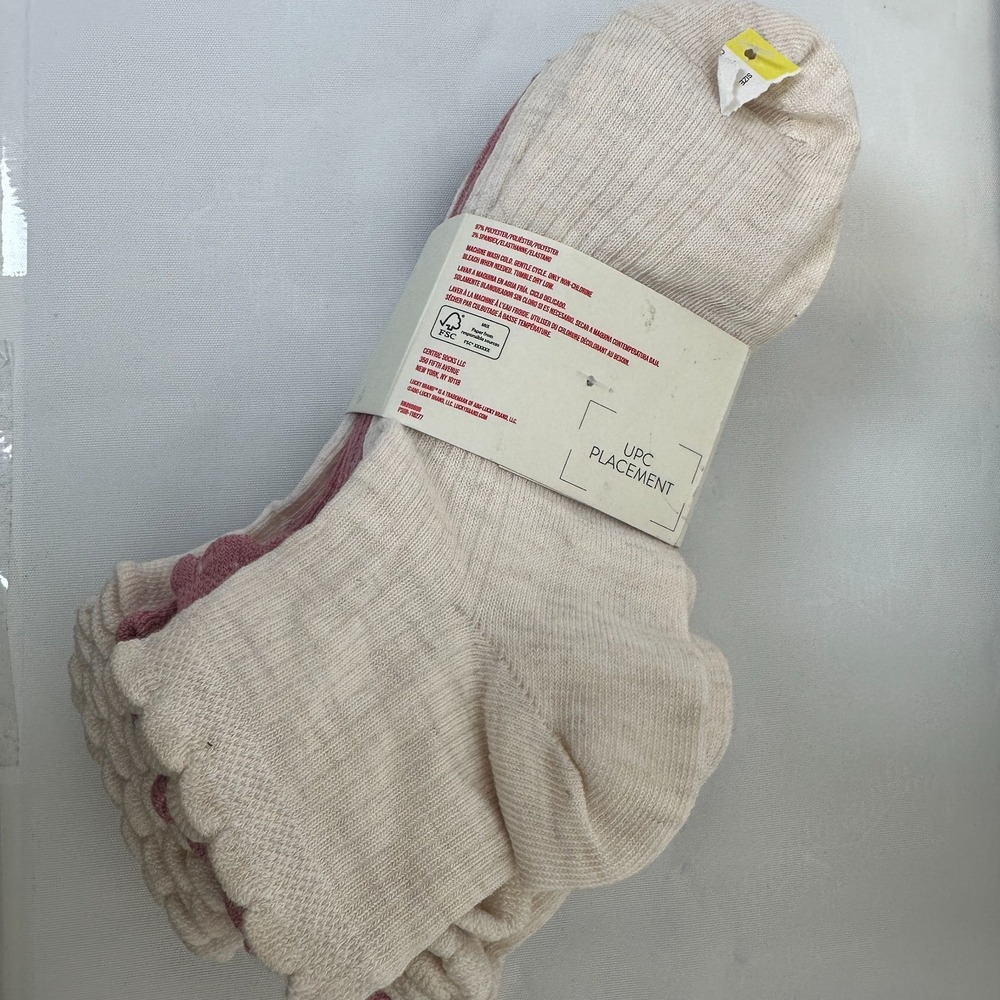 Lucky Brand Women Quarter Socks 10 Pack Everyday Comfort Purple White Burgundy S